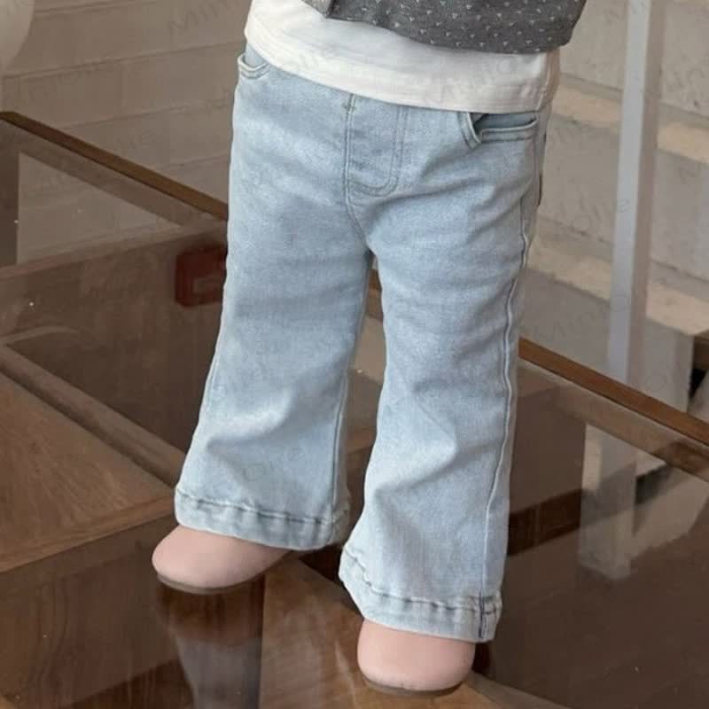 Baby Toddler Solid Color Jean Pants - image 2