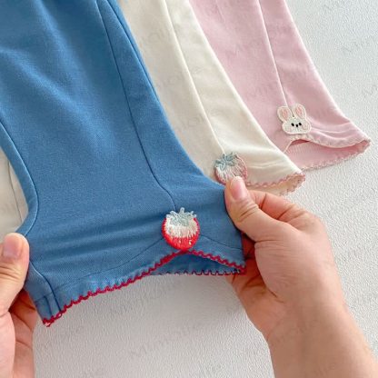 Baby Toddler Girl Strawberry Bunny Pants - image 7