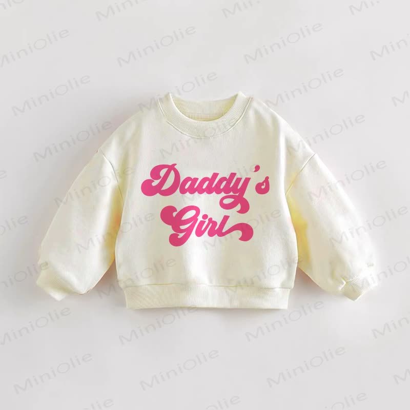 DADDY'S GIRL Baby Toddler Cream Sweatshirt - Cream - 3-5T - image 1
