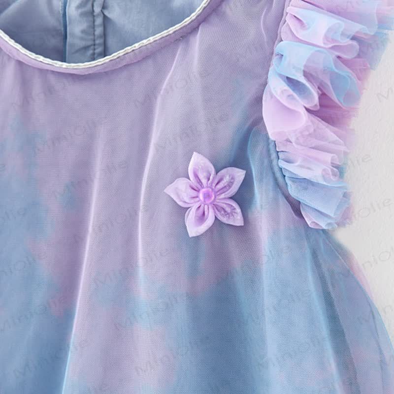 Toddler Kid Girl Flower/Love Mesh Dress - image 8