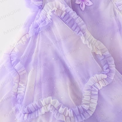 Toddler Kid Girl Flower/Love Mesh Dress - image 16