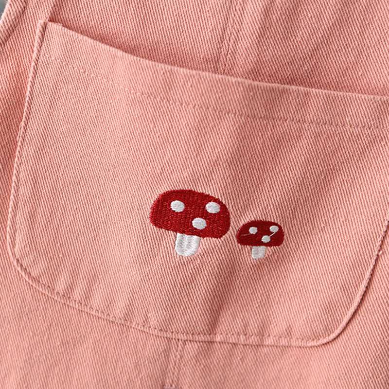 Baby Toddler Mushroom Woven Overalls - image 8