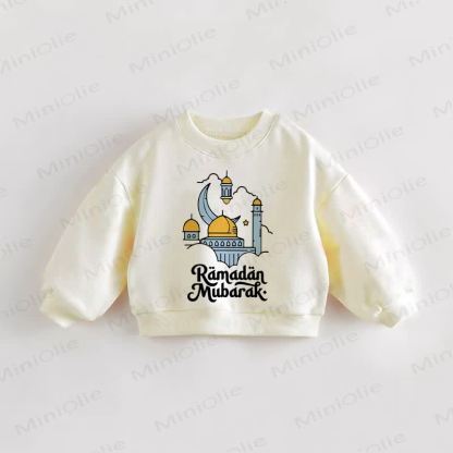 RAMADAN MUBARAK Baby Toddler Sweatshirt - Cream - 3-5T - image 1
