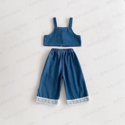 Baby Toddler Girl Denim Bow 3-piece Set - image 5