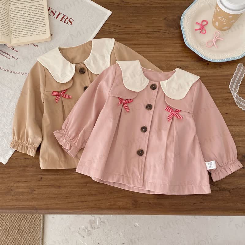 Baby Girl Bow Collar T-Shirt - image 3