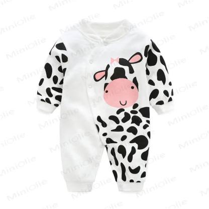 Baby Heart/Cow Romper - Cow - 9-12M - image 2