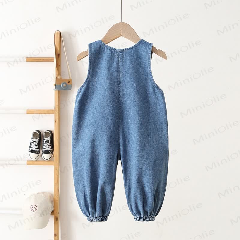 Baby Toddler Blue Jean Overalls - image 2