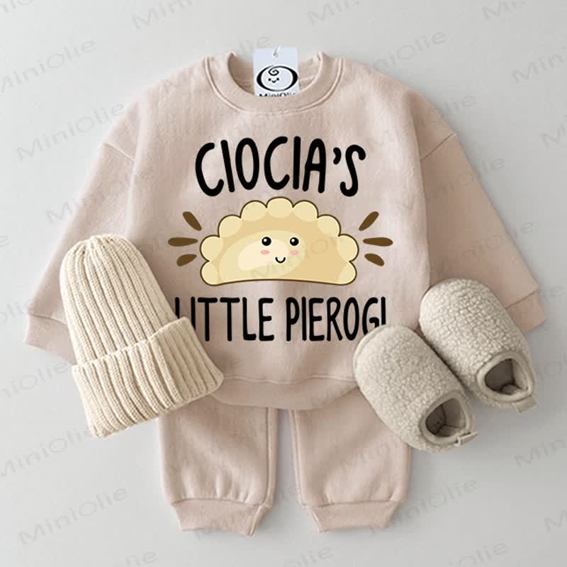 CIOCIA'S LITTLE PIEROGI Baby Beige 2-piece Set - Beige - 2-3T - image 1
