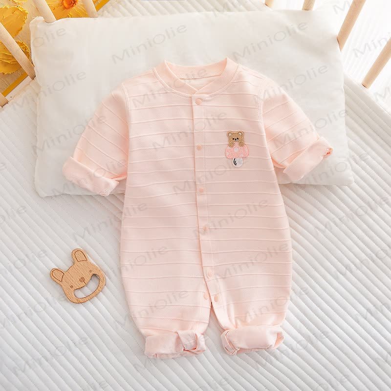 Baby Mushroom All-cotton Romper - Pink - 18-24M - image 3
