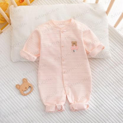 Baby Mushroom All-cotton Romper - Pink - 18-24M - image 3