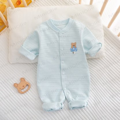 Baby Mushroom All-cotton Romper - Blue - 18-24M - image 2