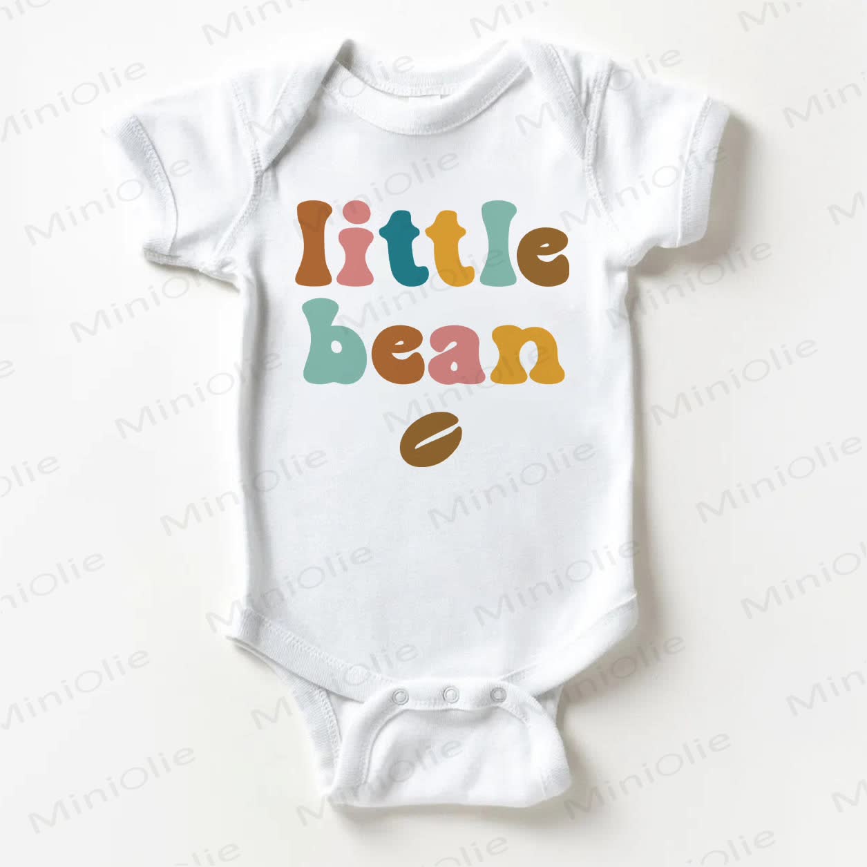 LITTLE BEAN Baby White Bodysuit - White - 18-24M - image 1