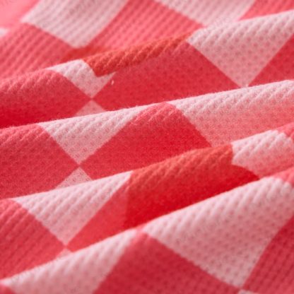 Baby Checkered Heart Waffle Pink 2-piece Set - image 7