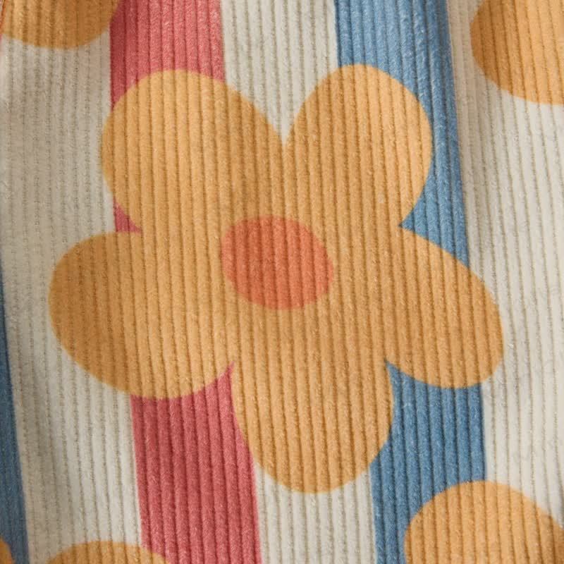 Baby Toddler Colored Striped Flowers Pants - image 5