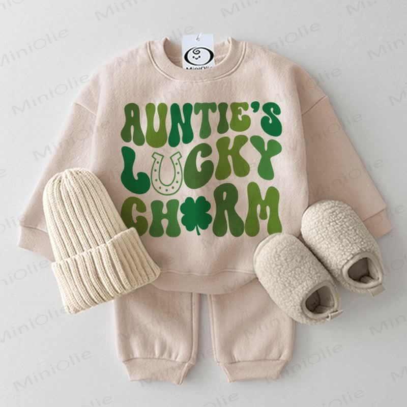 AUNTIE'S LUCKY CHARM Baby Beige 2-piece Set - Beige - 2-3T - image 1