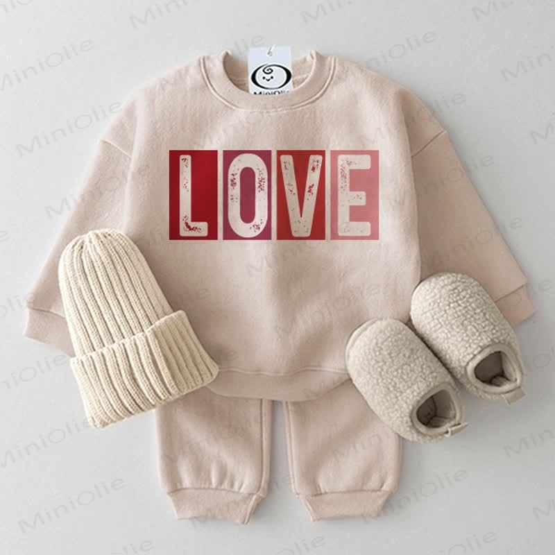 LOVE Baby 2-piece Beige Set - Beige - 2-3T - image 1