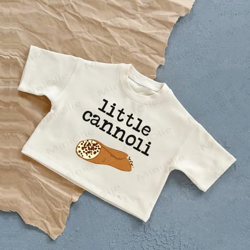 LITTLE CANNOLI Baby Summer Casual T-shirt - White - 2-3T - image 2
