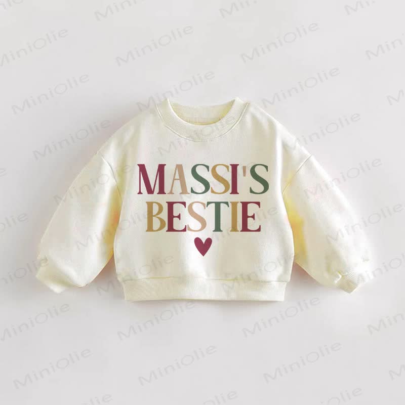 MASSI'S BESTIE Baby Toddler Sweatshirt - Cream - 3-5T - image 1
