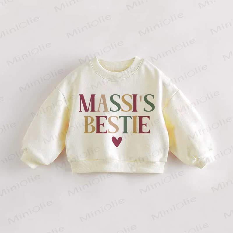 MASSI'S BESTIE Baby Toddler Sweatshirt - Cream - 3-5T - image 1