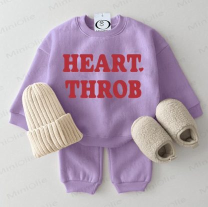 HEART THROB Baby Purple Sweatshirt 2-piece Set - Purple - 2-3T - image 1