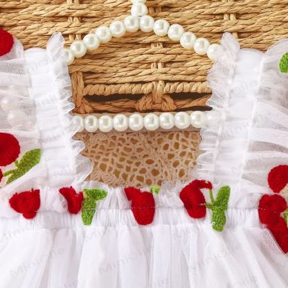 Baby Girl Sweet Flying Sleeveless Mesh Dress - image 18