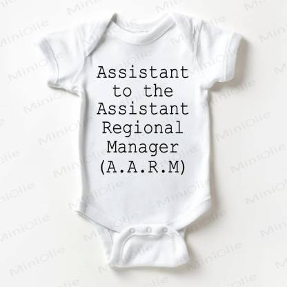 ASSISTANT TO THE ASSISTANT REGIONAL MANAGER Baby White Bodysuit - White - 18-24M - image 1