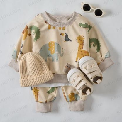 Baby Beige Zoo 2-piece Set - image 2