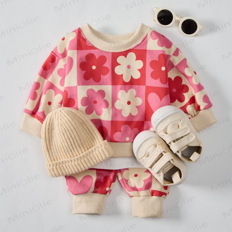 Baby Beige Flower Love 2-piece Set - image 2