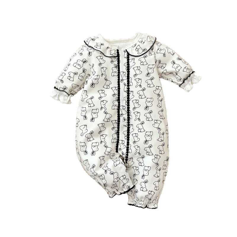 Baby Girl Rabbit Romper - image 5