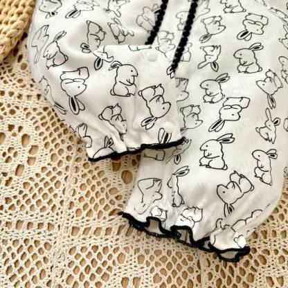 Baby Girl Rabbit Romper - image 4