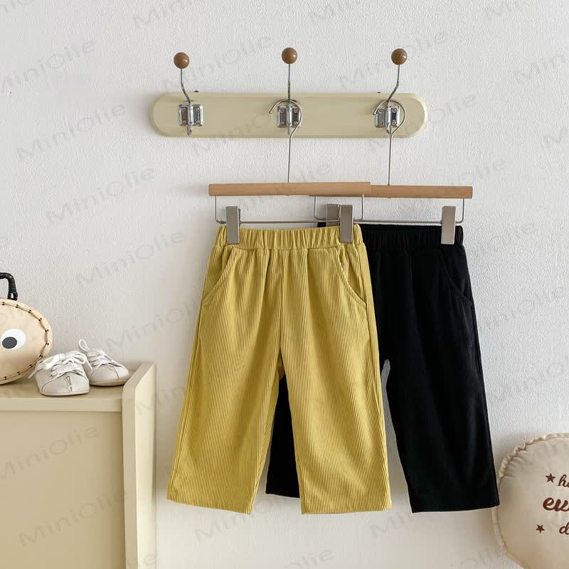Baby Toddler Cord Solid Color Pants - image 2
