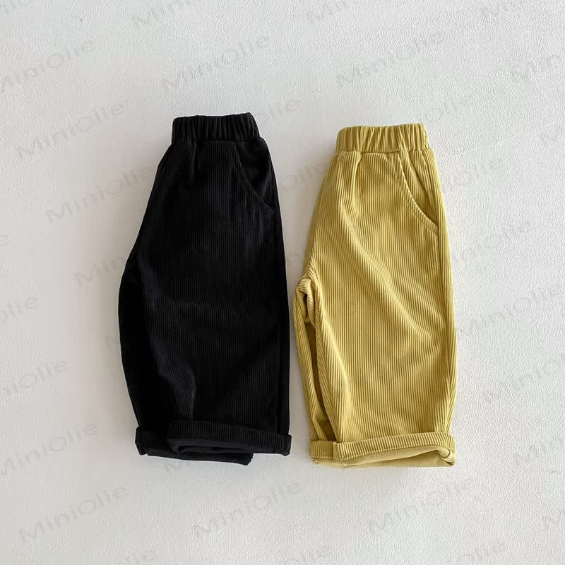 Baby Toddler Cord Solid Color Pants - image 3