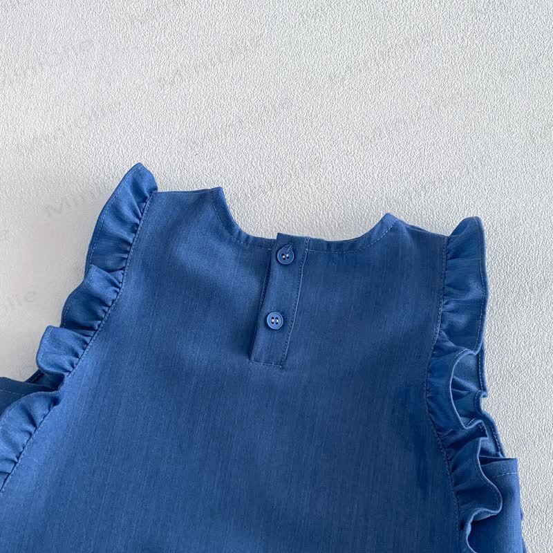 Baby Toddler Girl Solid Color Tank Top/Denim Pants/Bow Top - image 13