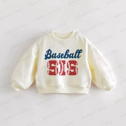 BASEBALL SIS Baby Toddler Beige Sweatshirt - Cream - 3-5T - image 1