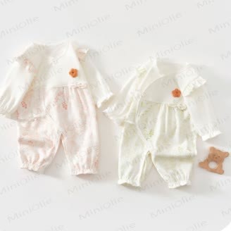 Baby Newborn 3D Flower Kimono Romper - image 4