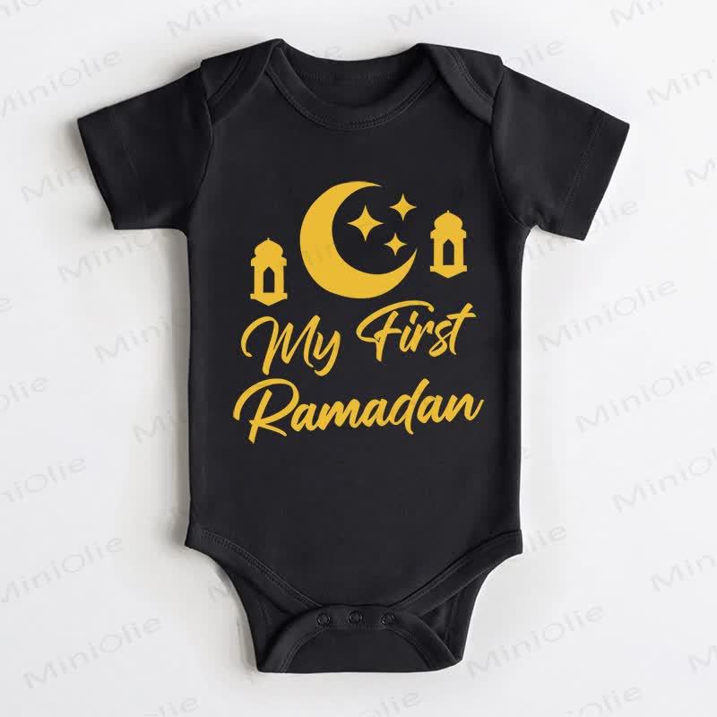 MY FIRST RAMADAN Baby Black Bodysuit - Black - 18-24M - image 1