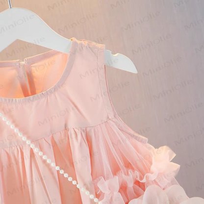 Toddler Kid Girl Floral Mesh Sleeveless Dress - image 9