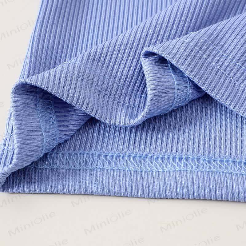 Baby Girl Bow Stripe Rib 2-piece Set - image 10