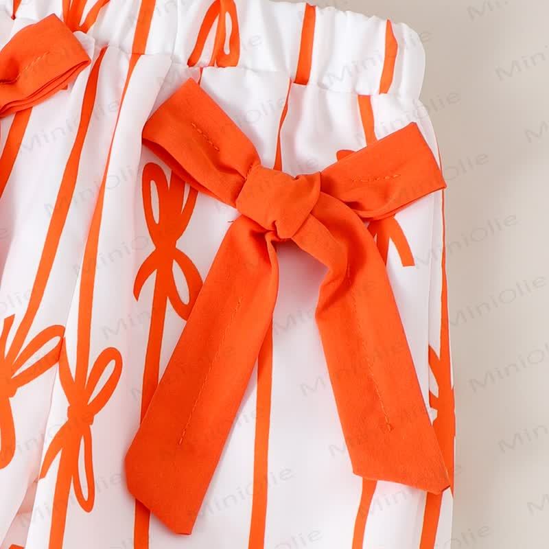 Baby Girl Bow Stripe Rib 2-piece Set - image 15