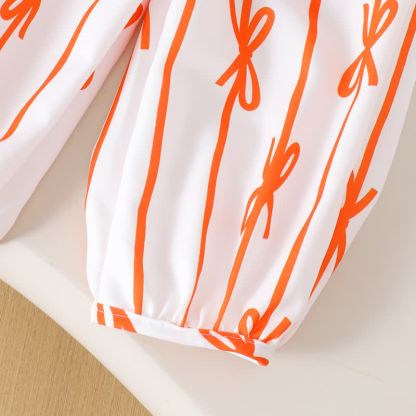 Baby Girl Bow Stripe Rib 2-piece Set - image 16