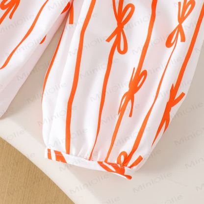 Baby Girl Bow Stripe Rib 2-piece Set - image 16