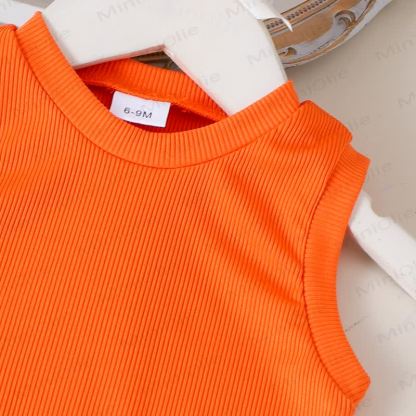 Baby Girl Bow Stripe Rib 2-piece Set - image 13