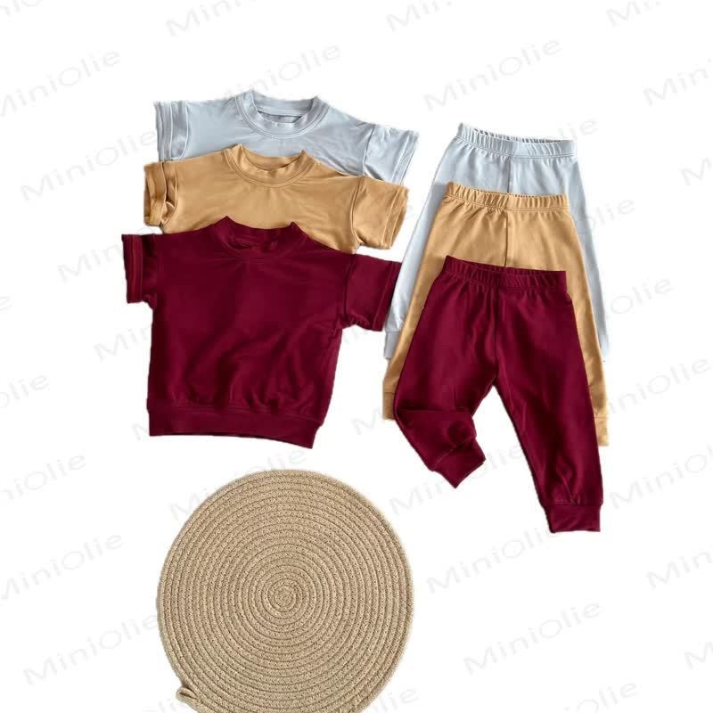Baby Solid Color 2-piece Set - image 5