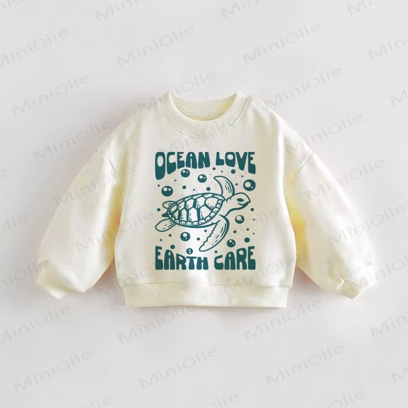 OCEAN LOVE EARTH CARE Baby Toddler Cream Sweatshirt - Cream - 3-5T - image 1
