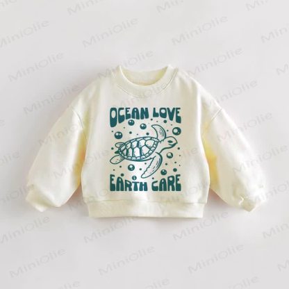 OCEAN LOVE EARTH CARE Baby Toddler Cream Sweatshirt - Cream - 3-5T - image 1