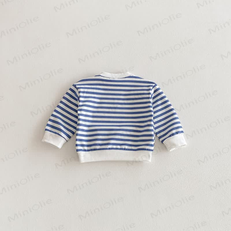 Toddler Striped Pink/Blue Sweatshirt - image 15