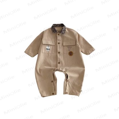 Baby Leopard Romper/Jacket/Overalls - image 4