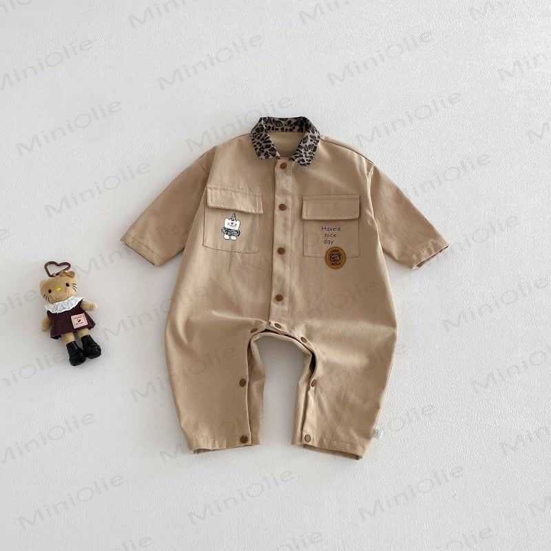 Baby Leopard Romper/Jacket/Overalls - Romper - 3-5T - image 3