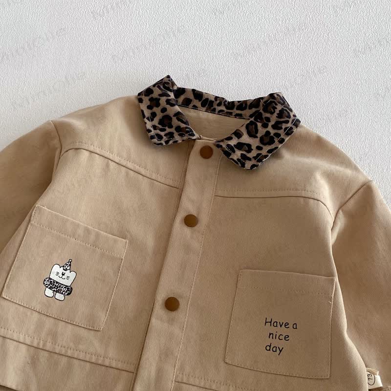 Baby Leopard Romper/Jacket/Overalls - image 7