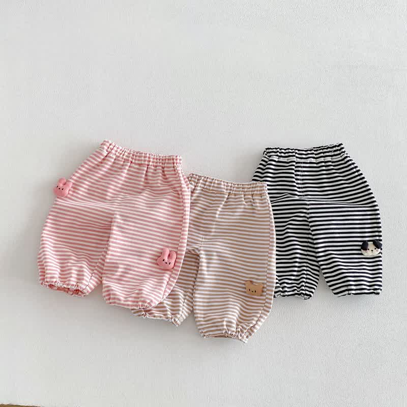 Baby Toddler Stripe Animal Pants - image 2